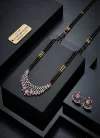Latest American Diamond Vol 1 Mangalsutra With Earrings